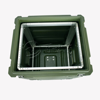 上海百世盾 8U減震機架箱 戶外視頻會議 野戰箱影音箱 移動機柜箱